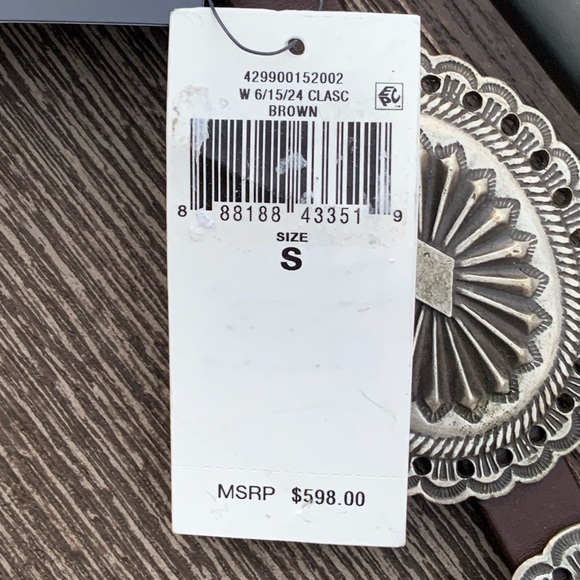 Polo Ralph Lauren Distressed Leather Women’s Brown Belt Size Small - Picture 5 of 11